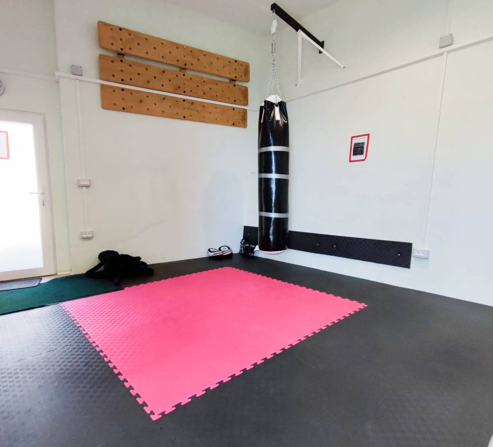 Gym heavy bag area
