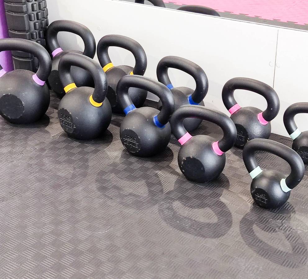 Gym kettlebells